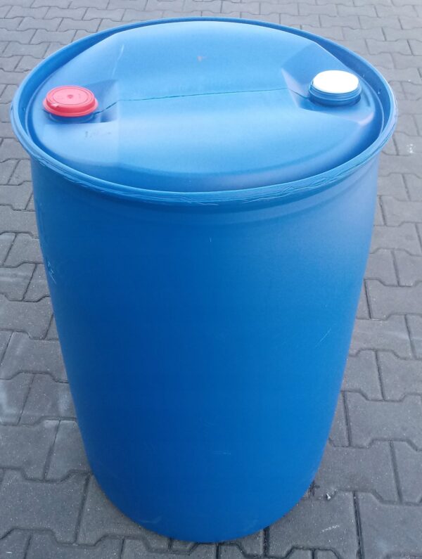 Beczka 220 litrow z dwoma korkami UN i spozywka Waga produktu z opakowaniem jednostkowym 12 kg