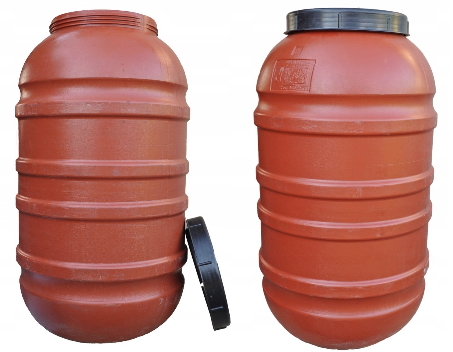 Beczka plastikowa 220 L / używana (8338) - obrazek 2