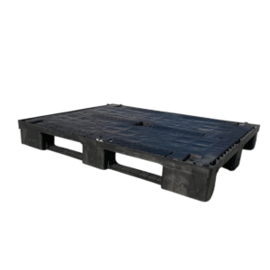 Używana paleta plastikowa 120x100x15cm czarna (121209)