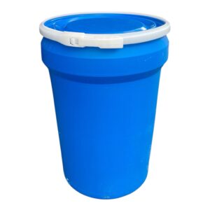 Beczka plastikowa 114 L /dekiel z klamrą / używana (2115)